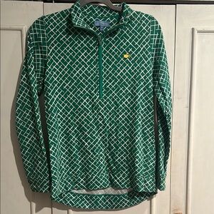 Green Geometric Pattern Pullover